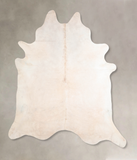 Ivory with Beige Cowhide Rug #A32424