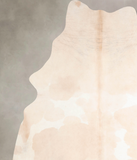 Beige and White Cowhide Rug #A32763