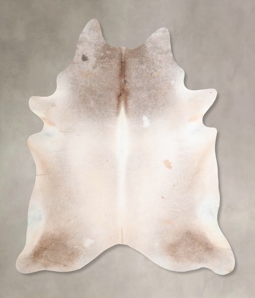 Grey with Beige Cowhide Rug #A32775