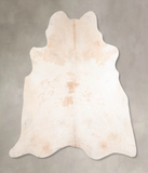 Beige and White Cowhide Rug #A32878