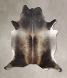 Grey with Beige Cowhide Rug #A32911