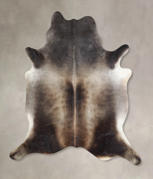 Grey with Beige Cowhide Rug #A32911