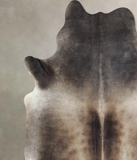 Grey with Beige Cowhide Rug #A32911