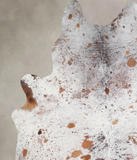 Salt and Pepper Brown Cowhide Rug #A32956