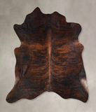 Dark Brindle Cowhide Rug #A33013