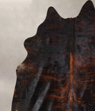 Dark Brindle Cowhide Rug #A33070