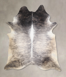 Grey Brindle Cowhide Rug #A33078