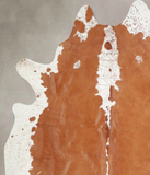 Brown and White Regular Cowhide Rug #A33092