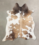 Chocolate and White Cowhide Rug #A33111