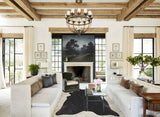 Solid Black Cowhide Rug #A33165