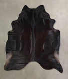 Solid Black Cowhide Rug #A33167
