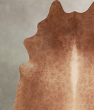 Solid Brown Cowhide Rug #A33175