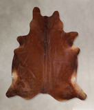 Solid Brown Cowhide Rug #A33183