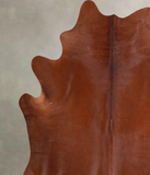 Solid Brown Cowhide Rug #A33241