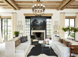 Solid Black Cowhide Rug #A33364