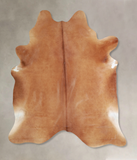 Solid Brown Cowhide Rug #A33383