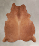 Solid Brown Cowhide Rug #A33424
