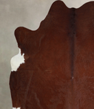 Solid Brown Cowhide Rug #A33439