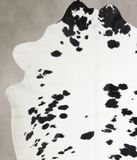 Black and White Cowhide Rug #A33525HUDSN