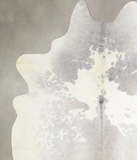 Grey With White Cowhide Rug #A33625