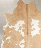 Beige and White Cowhide Rug #A33646