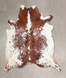 Salt and Pepper Brown Cowhide Rug #A33683