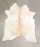 Beige and White Cowhide Rug #A33703