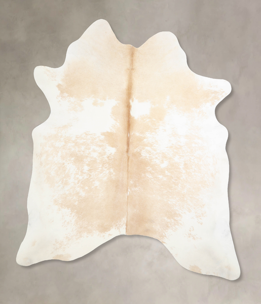 Beige and White Cowhide Rug #A33703