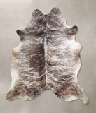 Grey Brindle Cowhide Rug #A33719