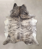 Grey Brindle Cowhide Rug #A33734