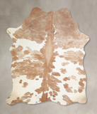 Beige and White Cowhide Rug #A33738