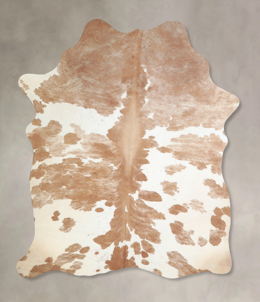 Beige and White Cowhide Rug #A33738