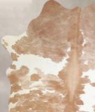 Beige and White Cowhide Rug #A33738