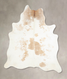 Beige and White Cowhide Rug #A33780