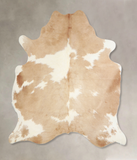 Beige and White Cowhide Rug #A33798