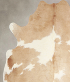 Beige and White Cowhide Rug #A33798