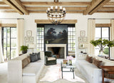 Grey Brindle Cowhide Rug #A33804HUDSN