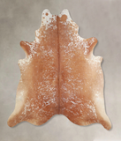 Salt and Pepper Brown Cowhide Rug #A33813