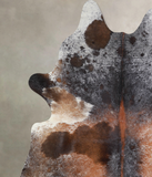 Salt and Pepper Brown Cowhide Rug #A33821
