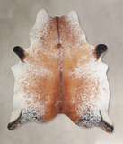 Salt and Pepper Brown Cowhide Rug #A33843