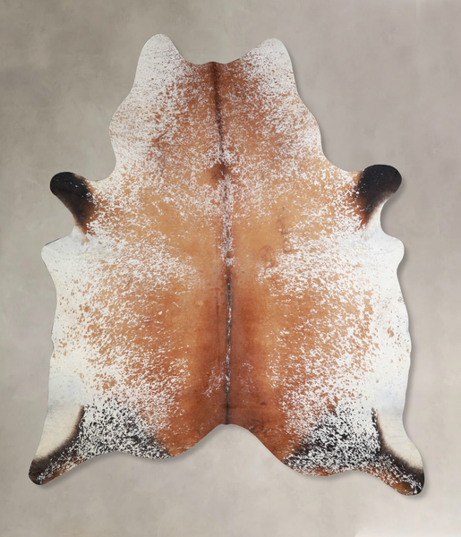 Salt and Pepper Brown Cowhide Rug #A33843