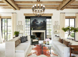 Salt and Pepper Brown Cowhide Rug #A33849