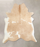 Beige and White Cowhide Rug #A33907