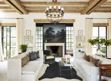 Solid Black Cowhide Rug #A33934