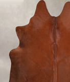 Solid Brown Cowhide Rug #A33947