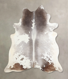 Grey With White Cowhide Rug #A33949HUDSN
