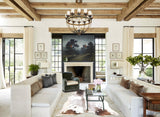 Grey With White Cowhide Rug #A33949HUDSN
