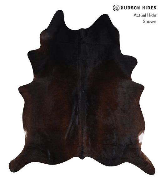 Solid Black Cowhide Rug #A3395