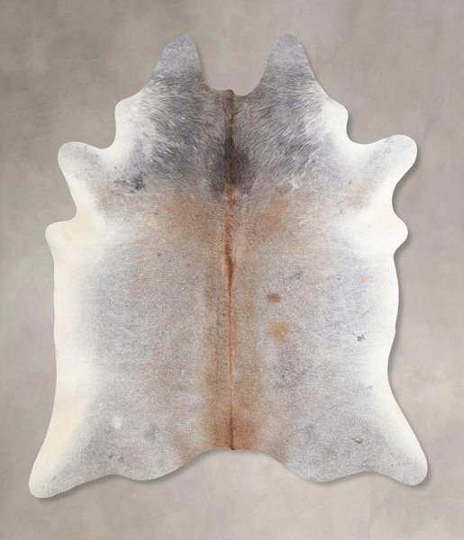 Grey with Beige Cowhide Rug #A33951