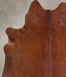 Solid Brown Cowhide Rug #A33962